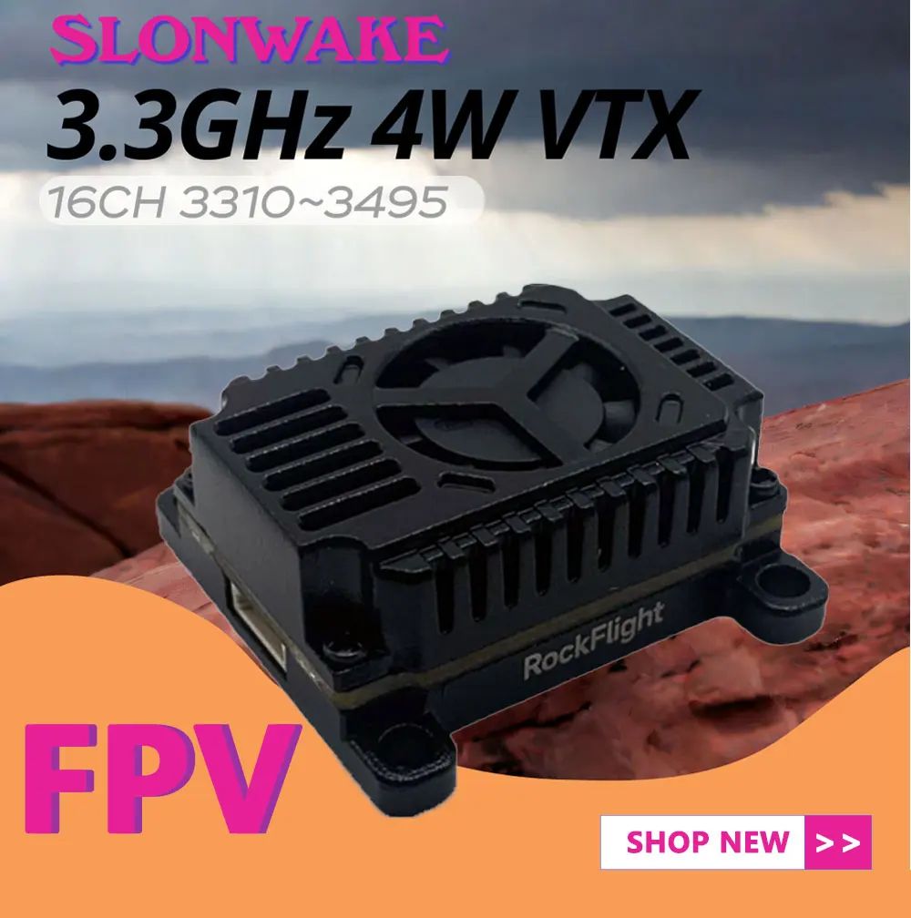 SLONWAKE FPV 3.3G 16CH 4000mW  - огляд і ціна Drone Rc Toy