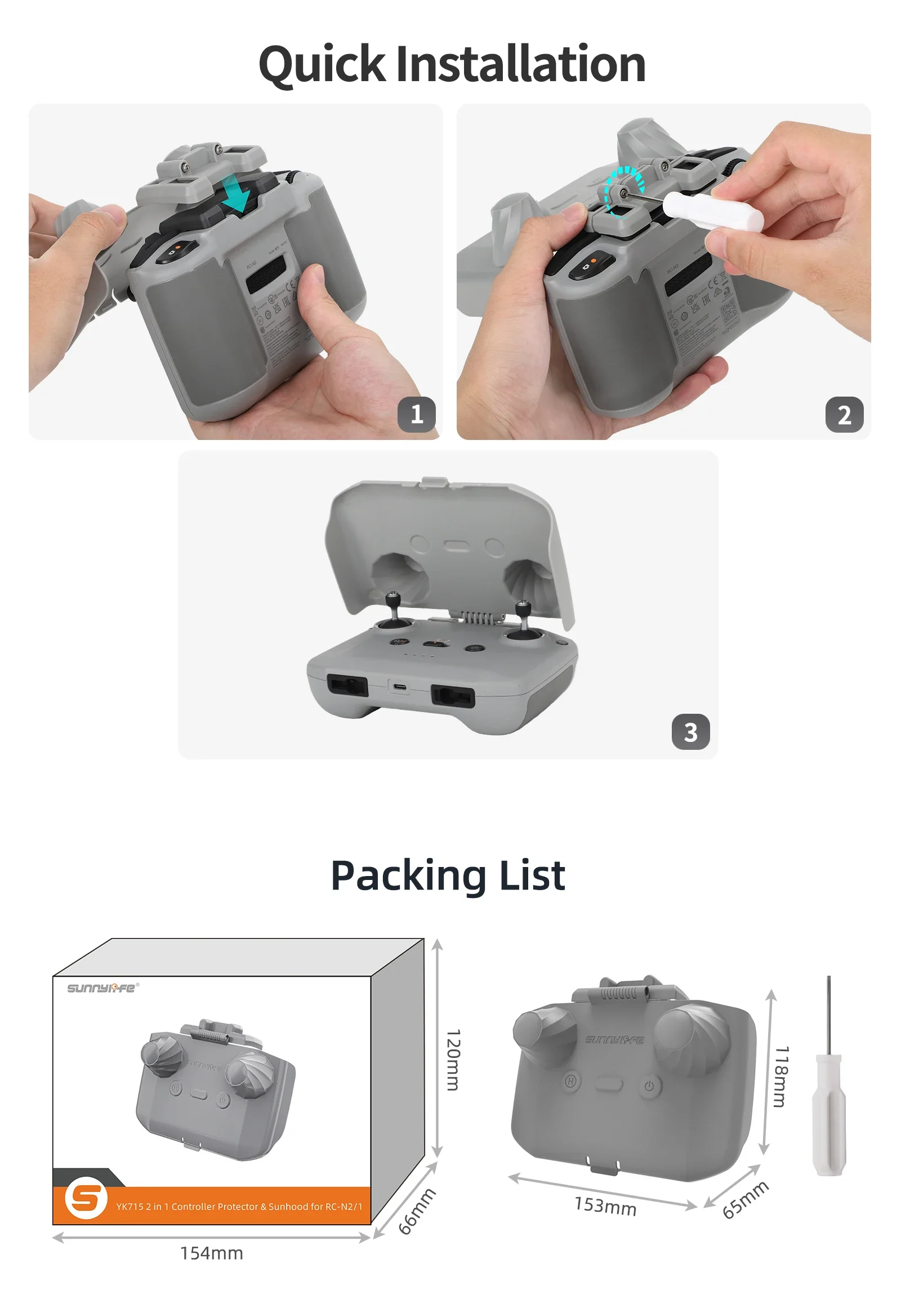 2 in 1 Controller Protector Su - огляд і ціна Drone Rc Cover