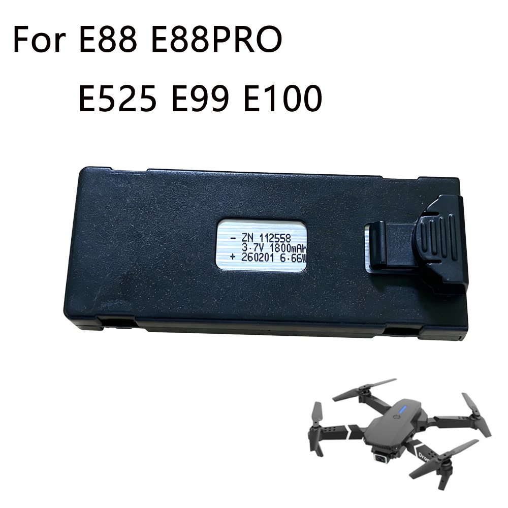 E88 Drone Battery 3.7V 1800mAh - огляд і ціна Drone E88 Rc Quadcopter
