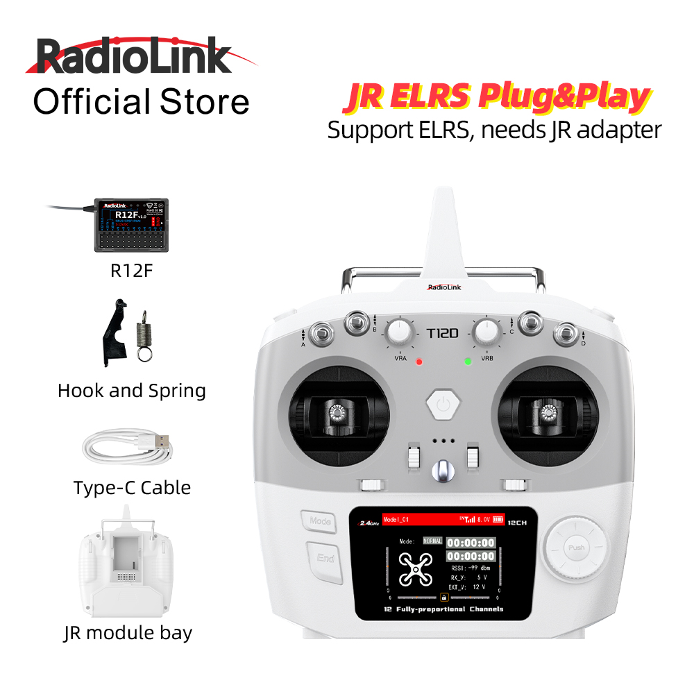 RadioLink T12D JR Module 12CH  - огляд і ціна Drone Rc Leading