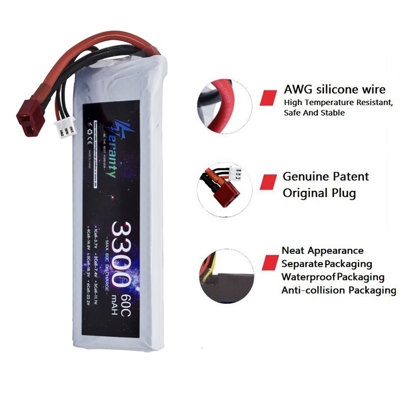2S 7.4V LiPo Battery 3300mAh 6 - огляд і ціна Drone Rc Leading